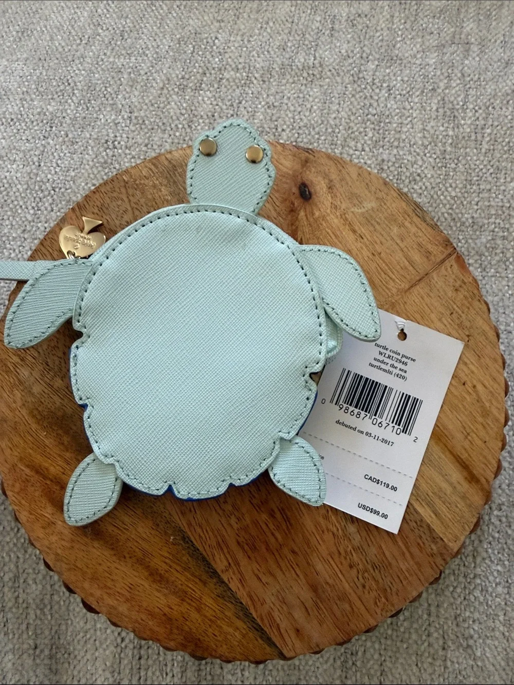 Kate Spade Under the Sea Turtle Coin Purse